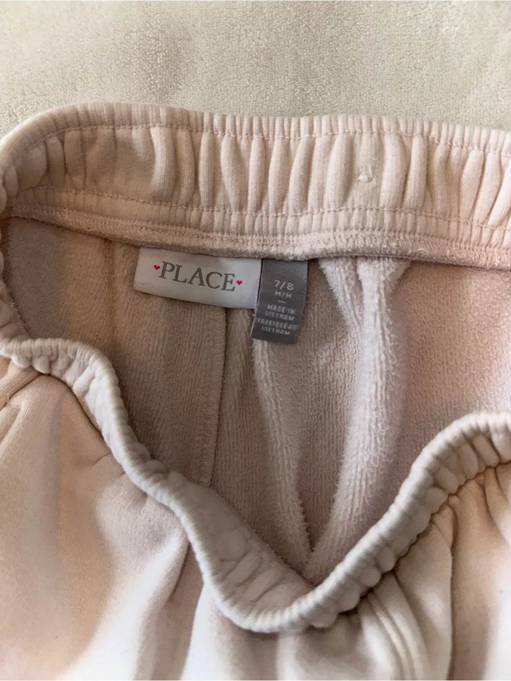 GAP Kids Cream Zip-Up set Sweatpants